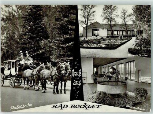 Bad Bocklet Postkutsche Wandelhalle Thermalbrunnen