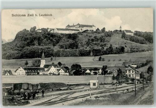 88299 W7970 Leutkirch im Allgäu - Schloss Zeil Kirche Bahnhof