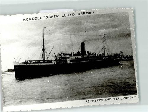 Norddeutscher Lloyd Bremen Reichspostdampfer York