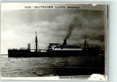 Norddeutscher Lloyd Bremen Passagier- u. Frachtadmpfer Coburg