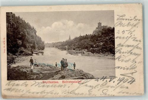 Trollhättan 1904 - Hevetesfallet