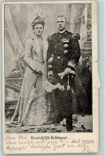 1903 Königin Wilhelmina mit Gemahl Prinz Hendrik
