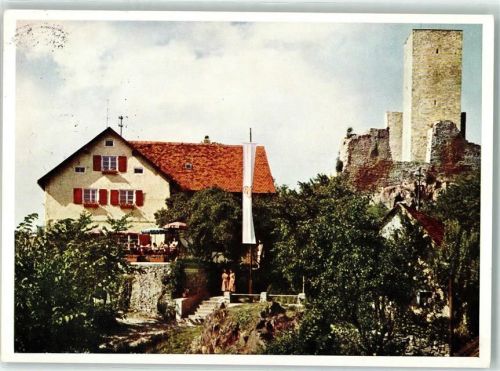 Obermurach Erholungsheim der Arbeiterwohlfahrt Burg Fahne
