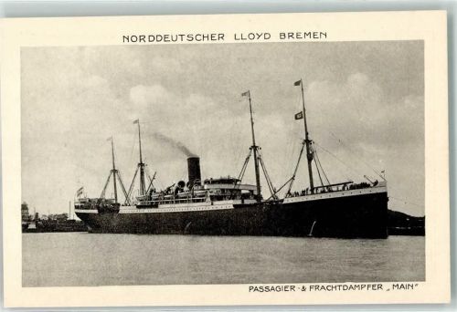 Passagier und Frachtdampfer Main