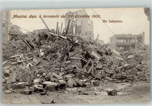 Messina 1908 Erdbeben vom 28. 12.1908 via Calapesce