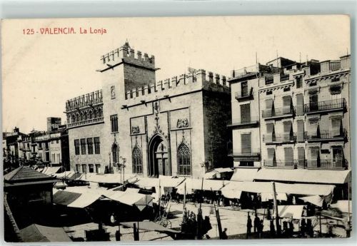 Valencia la Lonja Marktszene
