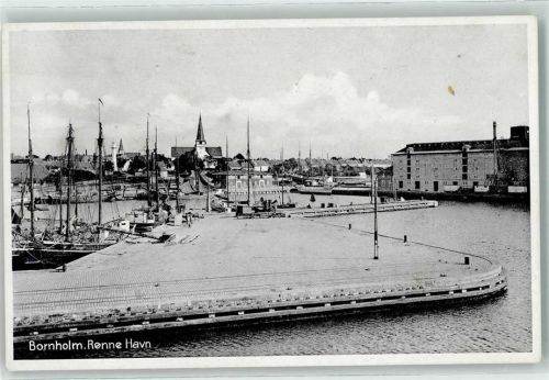 Bornholm Ronne Havn Schiff Boot Turm