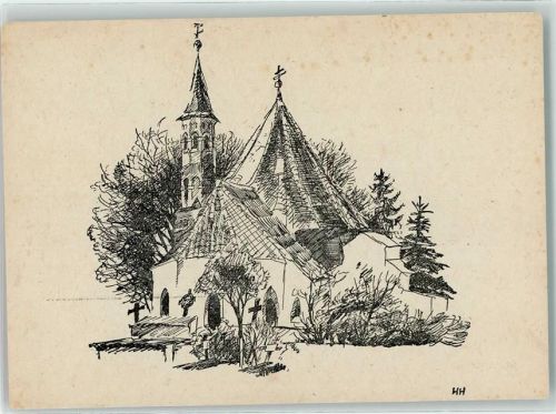 82362 W8120 Weilheim i. OB - Kirche sign. HH