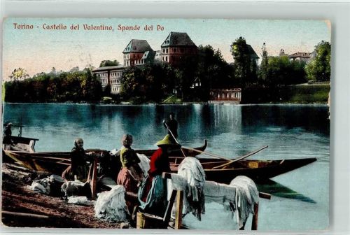 Torino Castello del Valentino Sponde del Po Waschfrauen