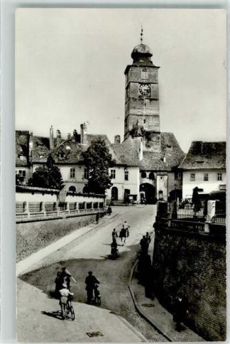 Hermannstadt Kirche Turm Fahrrad