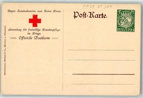 Rotes Kreuz Sammlung für freiwillige Krankenpflege im Kriege Kronprinz Rupprecht von Bayern Sieger in Lothringen