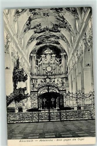 Amorbach 1913 Abteikirche - Lichtdruck AK