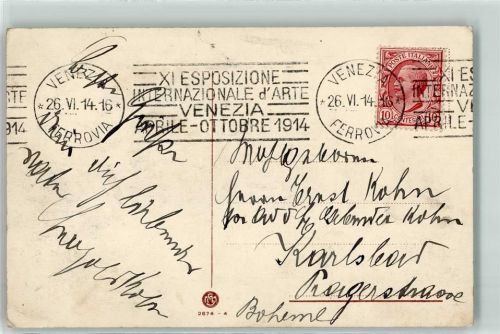 Venezia 1914 Bahnpost
