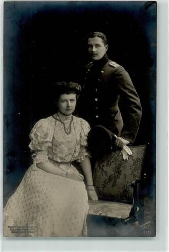 Oldenburg 1906 Prinz Eitel mit Frau Herzogin Sophie Charlotte