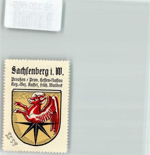 Sachsenberg Wappen Kaffee Hag ca. 1920-1940