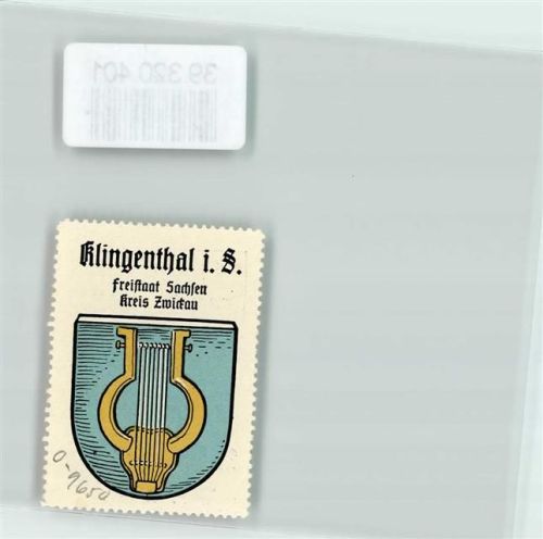 Klingenthal Wappen Kaffee Hag ca. 1920-1940 Lyra