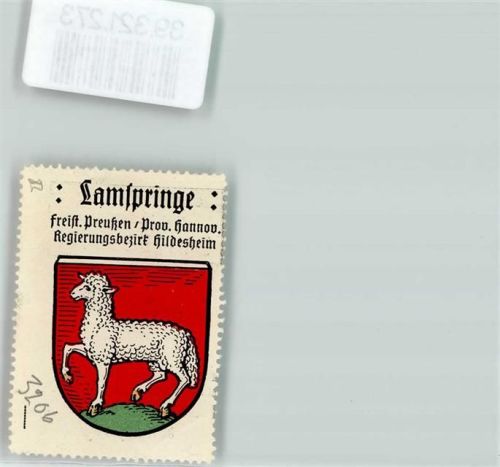Lamspringe Wappen Kaffee Hag Nr. 19 ca. 1920-1940 Lamm