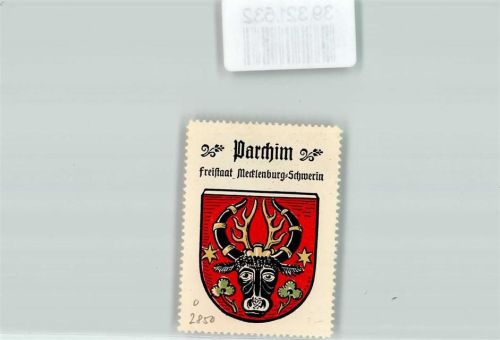 Parchim Vignette Wappen Freistaat Mecklenburg Schwerin