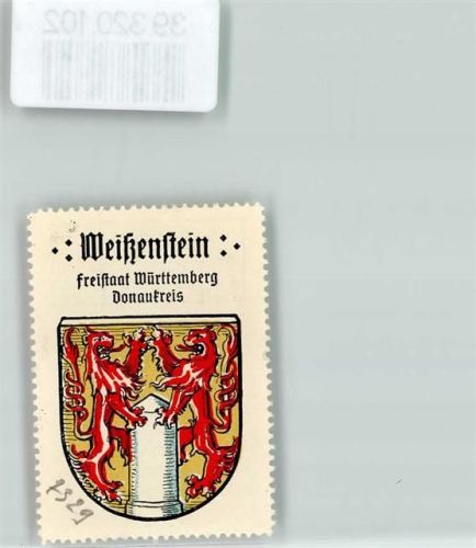 Weißenstein Wappen Kaffee Hag Nr. 34 Rote Löwen
