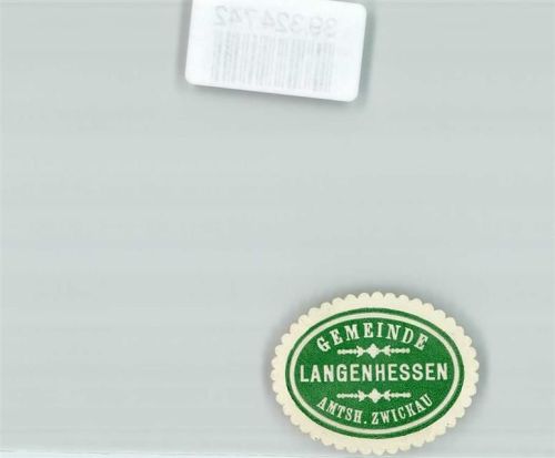 Langenhessen Gemeinde Langenhessen Amtsh. Zwickau