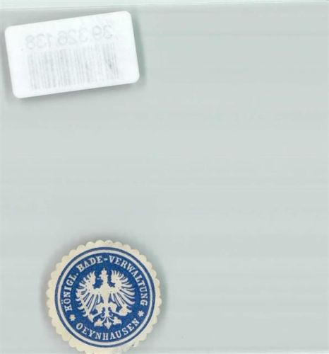 Bad Oeynhausen Königl. Bade-Verwaltung Oeyhausen