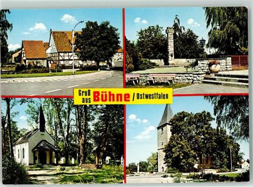 Bühne Gruss Wegweiser Kapelle Kirche Ostwestfalen