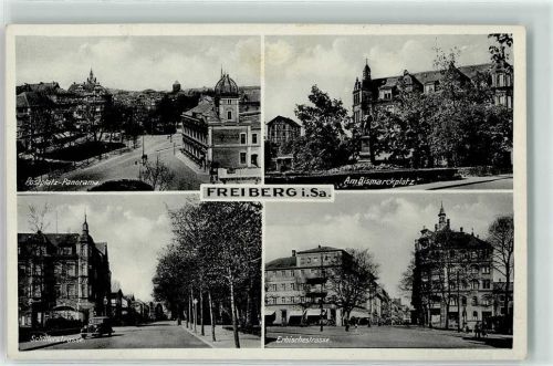 Freiberg Postplatz Bismarckplatz Schillerstraße Erbischestraße Auto Geschäfte