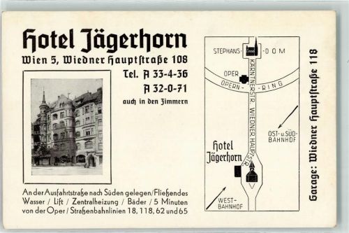 Wien Hotel Jägerhorn Wiedner Hauptstraße