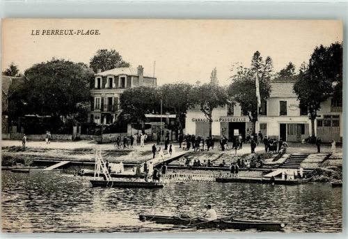 Le Perreux-sur-Marne Plage Ruderboot Fahrrad
