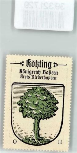 Kötzting Vignette Wappen Königreich Bayern Kreis Niederbayern