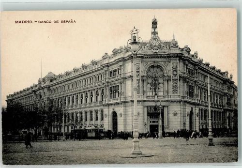 Madrid Banco de Espana Straßenbahn