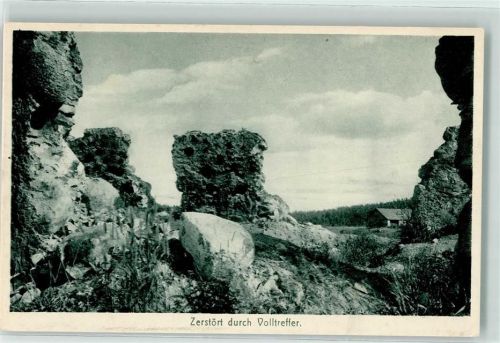 1916 - 1917 zerstört durch Volltreffer Kurland