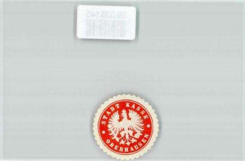 Oberhausen Postwesen Stadt Kasse Oberhausen