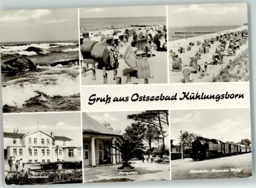 Kühlungsborn Strand Strandkörbe Ostseehotel Kurgarten Inselbahn Rasender Molly
