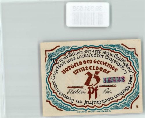 Winseldorf Notgeld 25 Pfennig Laternenumzug