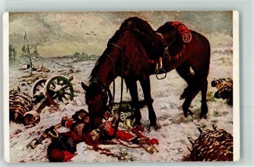 1915 Der Tod des Trompeters Pferd sign.Maurice Dubois