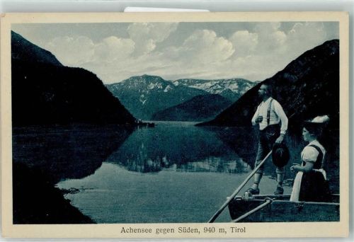 Achenkirch Achensee gegen Süden Tracht