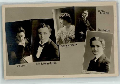 Leo Loeb Kurt Schwabe-Dissen Clemense Kersten Dr.Aug.Burkhard W.Hoffert