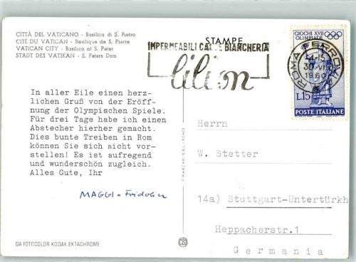 Roma seltene Briefmarke Bahnpost