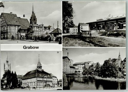Grabow Steindamm EKZ Rathaus An der Elde