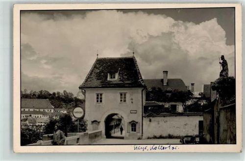 Steyr Kollertor Mann Fahrverbot Statue