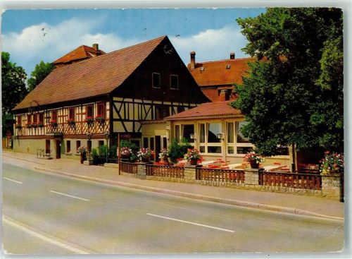 Münsterschwarzach Gasthaus zum Benediktiner Fachwerkhaus