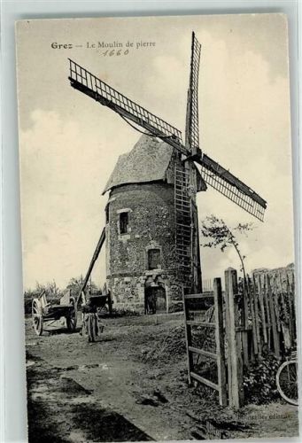 Grez Windmühle Le Moulin de pierre Fahrrad