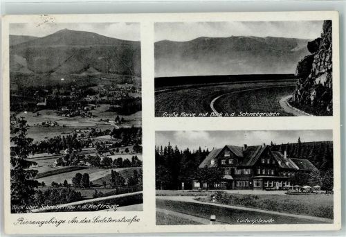 Schreiberhau Reifträger Große Kurve Schneegruben Ludwigsbaude Sudetenstraße Riesengebirge