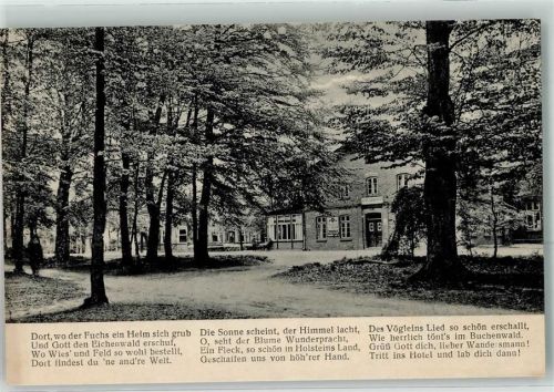 Voßloch Hotel Grüner Wald und Gedicht