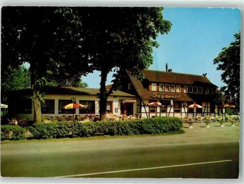 Gifhorn Hotel Waldgasthaus Jägerhof Emailleschild ADAC