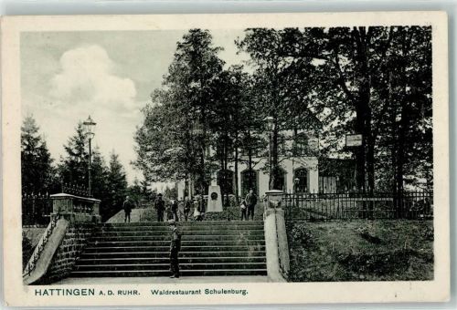 Hattingen Gasthaus Schulenburg Gartenterrasse Denkmal