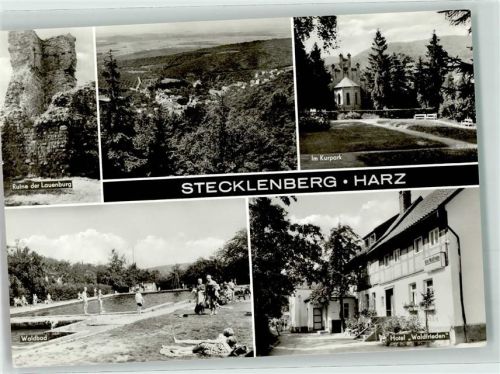 Stecklenberg Kurpark Schwimmbad Hotel Waldfrieden Ruine Lauenburg