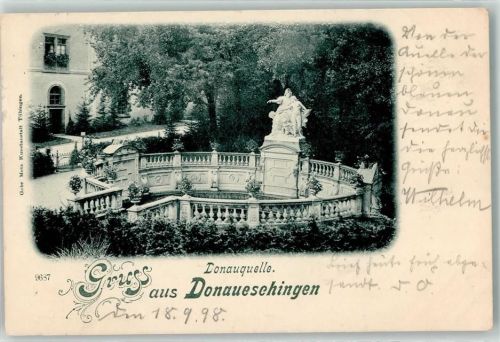 Donaueschingen 1898 Donauquelle