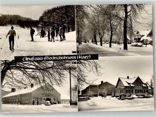 Friedrichsbrunn Winter FDGB-Gasthaus Kurt Dillge Rat der Gemeinde VW Käfer Auto